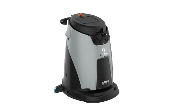 Robô lavador de piso Gausium Omnie com visão 360 graus