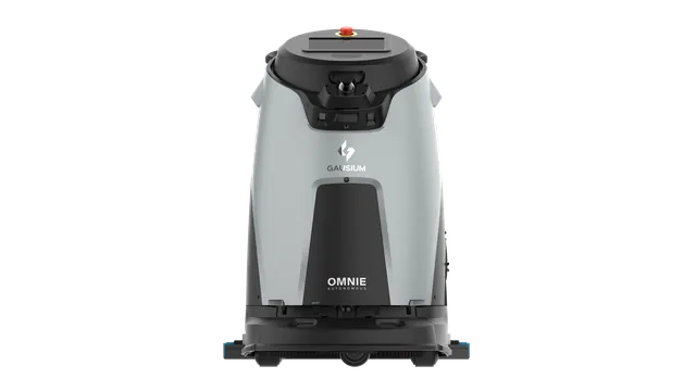 Robô lavador de piso Gausium Omnie com visão 360 graus, imagem oficial de estúdio 3