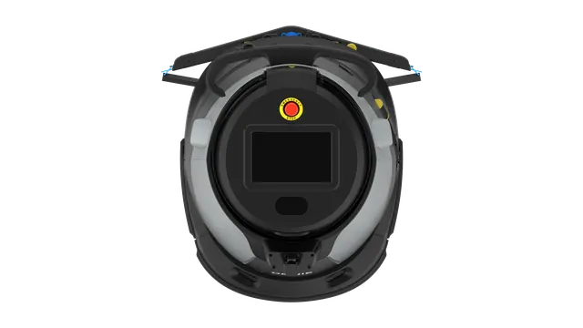 Robô lavador de piso Gausium Omnie com visão 360 graus, imagem oficial de estúdio 7