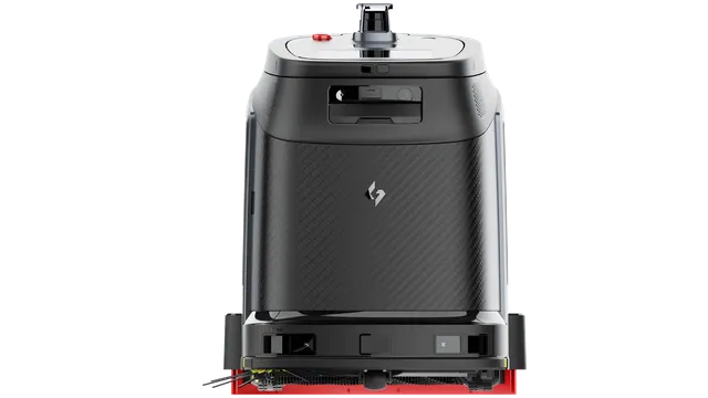 Robô de limpeza compacto Gausium Phantas, que lava, aspira e varre, imagem oficial de estúdio 2